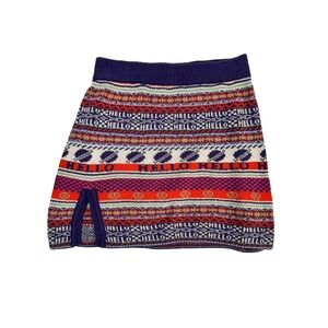 Urban Outfitters Lenni Sweater Mini Skirt Medium Multi Color‎ Fair Isle